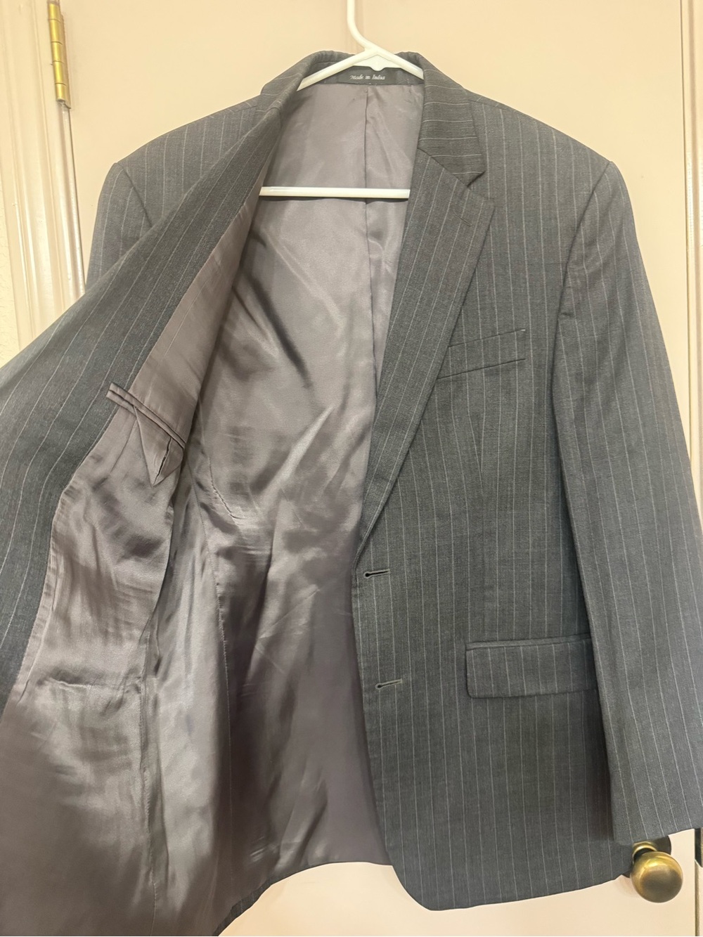 Lauren Ralph Lauren Dark Gray Pinstripe Sport Coat - Picture 4 of 5